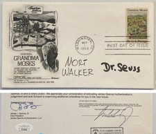 Artists Dr Seuss & Mort Walker Signed Autograph First Day Cover - JSA - FREE S&H