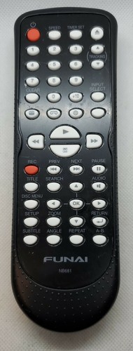 Funai NB681 Remote Control Unit for DVD VCR Combo Player DV220FX4 DV220FX4A