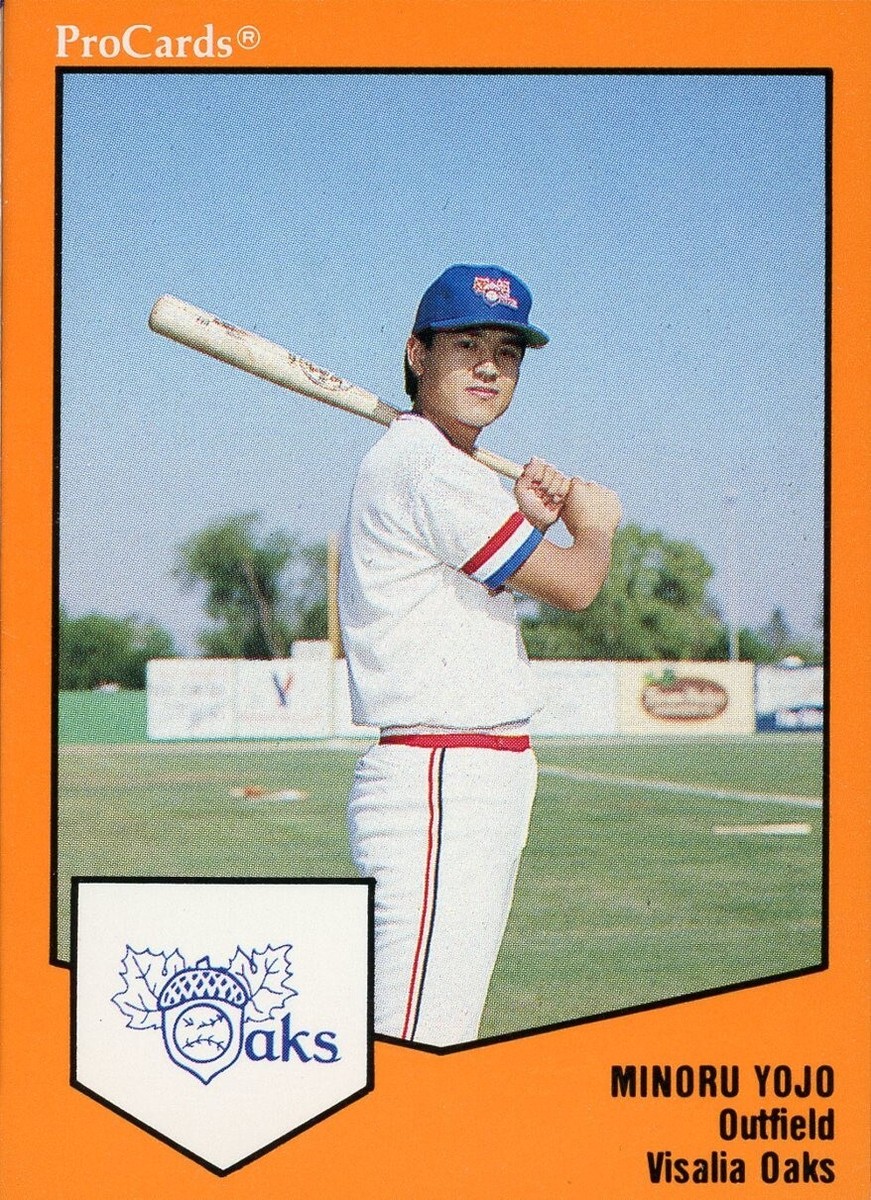 1989 ProCards Visalia Oaks MINORU YOJO RC ATHLETICS A'S JAPAN | eBay