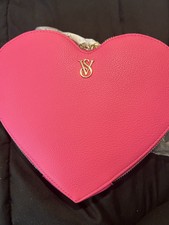 Victoria’s Secret Heart Shape Crossbody Bag Pink 