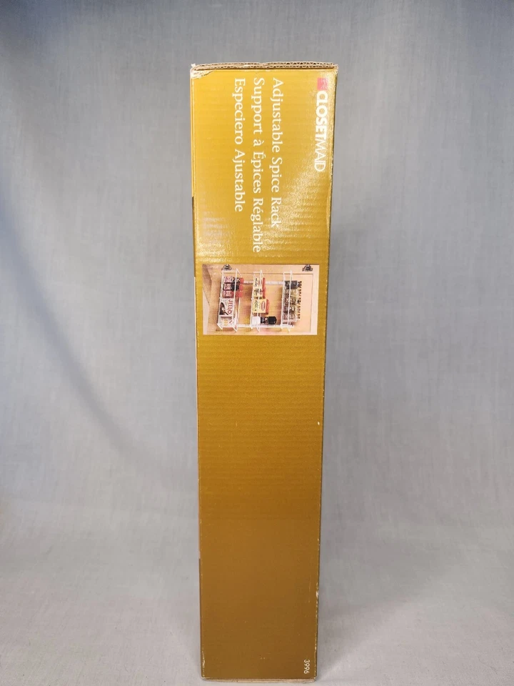 ClosetMaid Ajustable 3 Estantes Estante de Especias Organizador Gabinete/Montaje en Pared Antiguo Stock Foto 2 de 4