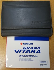 GENUINE SUZUKI GRAND VITARA OWNERS MANUAL HANDBOOK WALLET 2005-2009