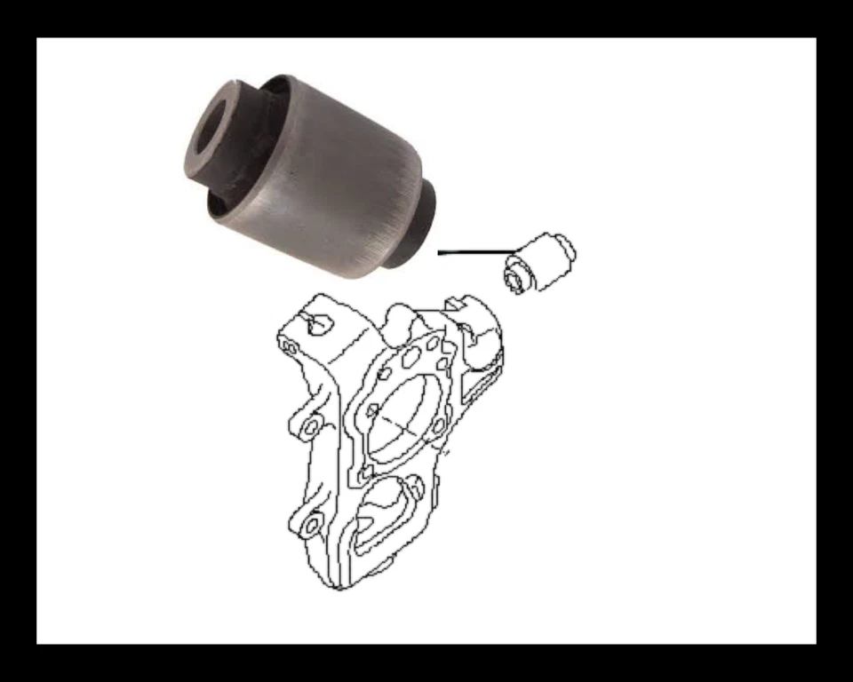 2 BUJES NUDILLOS TRASEROS PARA NISSAN 2006-2015 ARMADA 2005-2012 PATHFINDER Foto 2 de 2