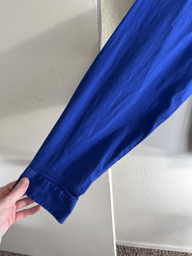 Men's Express 1MX Small Extra Slim Fit Royal Blue Dress Shirt S - Picture 16 of 24