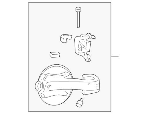 Tapa de combustible para Ford (N/P XF2Z-16405A26-AA)
