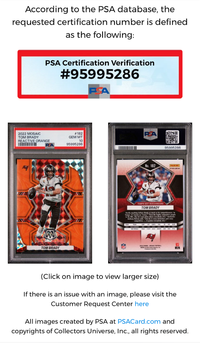 2022 Panini Mosaic - Tom Brady #182 Mosaic Reactive Orange Prizm