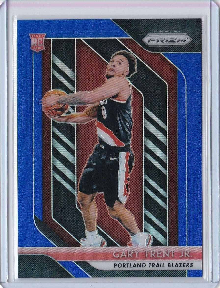 2018-19 Panini Prizm GARY TRENT JR. Blue Prizm RC Rookie Card Portland 105/199