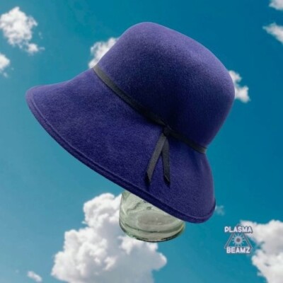 Helen Kaminski Rabbit Felt Fedora Hat Blue O/S Helen Kaminski brown rabbit fur felt hat womens OS fedora | eBay main image 4