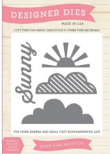 Echo Park Designer Dies Sun Clouds Scrapbooking Die New