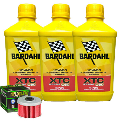 Set Service Bardahl Öl XTC 10W50 Filter für Honda SXS500 M Pioneer 500 � 2021