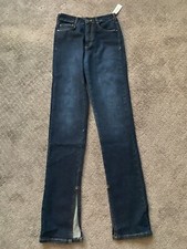 anthropologie pilcro womens open slit botton jeans size 25 140