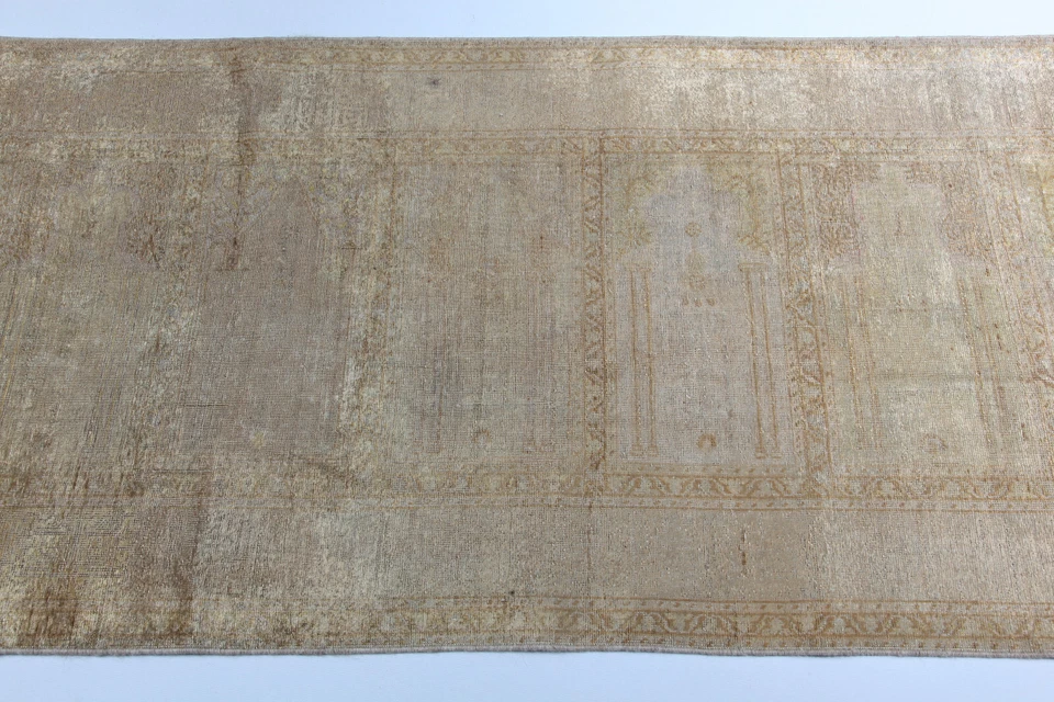 Alfombra 7'4x2'8, alfombras turcas, corredor de colección, alfombra para pasillo, alfombra de corredor de seda antigua Foto 3 de 4