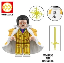2 inch Custom One Piece Borsalino Minifigure with Base and Power, New/Mint