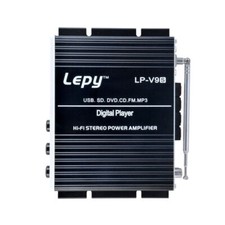 12V 3A Lepy LP-V9S HiFi 2 Channel Stereo Power Amplifier FM Amp RMS Card Player