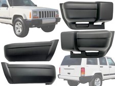 For 1997 - 2001 Jeep Cherokee Black Bumper End Caps Front And Rear 4 Pieces Set For 1997 - 2001 Jeep Cherokee Black Bumper End Caps Front And Rear 4 Pieces Set