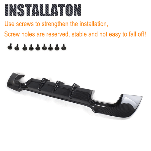 Carbon Diffusor HeckSpoiler Heckansatz Heckschürze für BMW 3er E92 E93 M-Paket - Bild 11 von 13