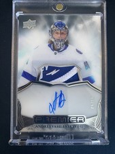 2022-23 UD Premier ANDREI VASILEVSKIY Auto Autograph Patch AV-AV Tampa Bay ⚡️