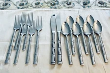 Reed Barton REBACRAFT Stainless Flatware REGAL BAMBOO Lovely 15 Piece Lot