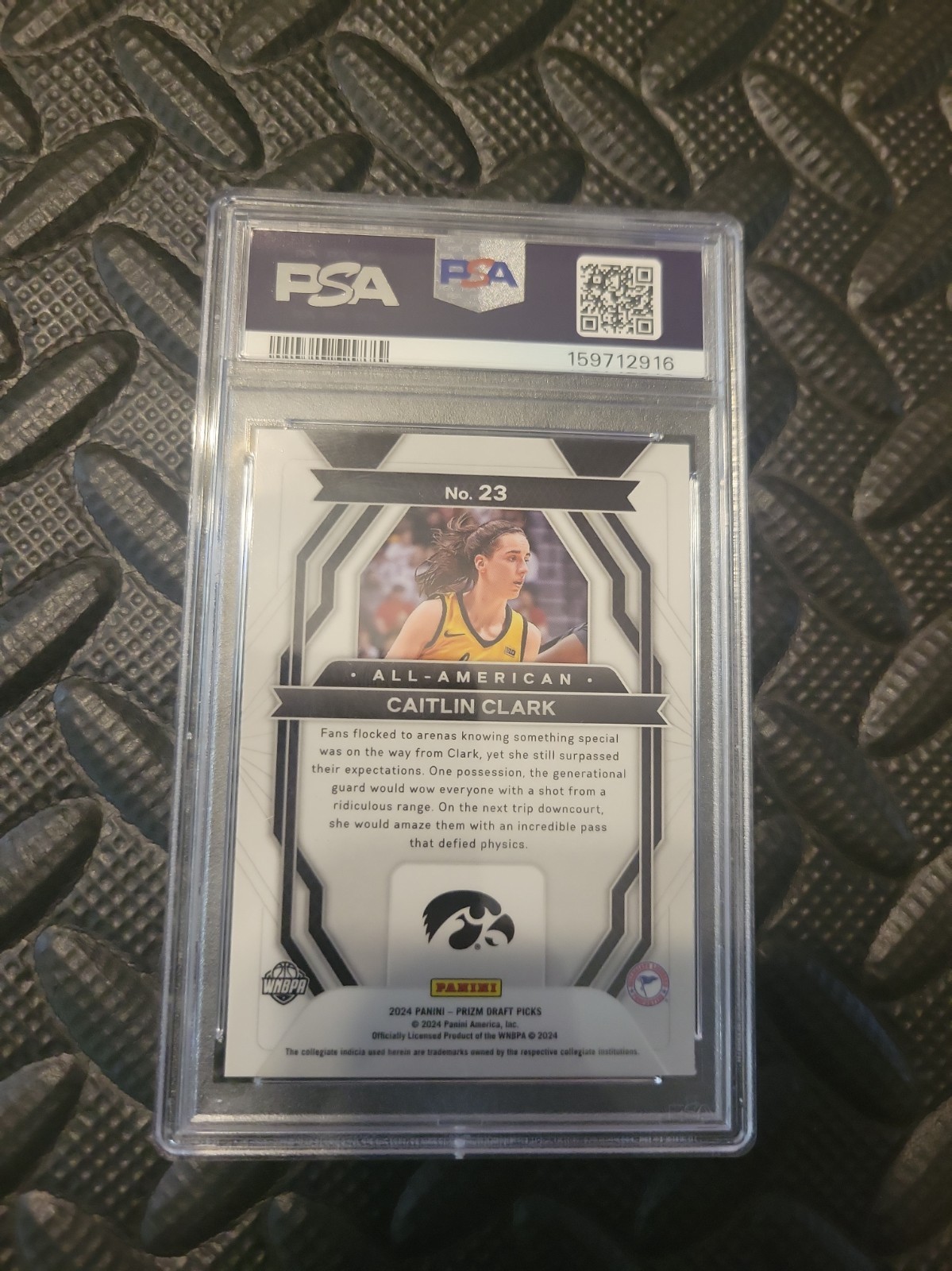 2024-25 Panini Prizm Draft Picks - All-American Caitlin Clark #23 (RC) PSA 10 view 2