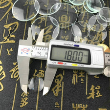 2PC 18mm Optical White Glass Biconvex Focal Length 30mm Lens Double Convex Lens