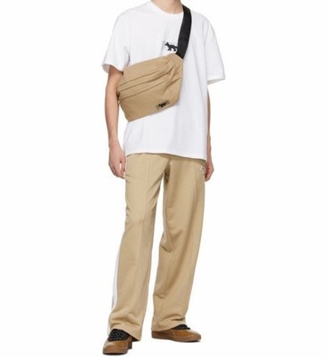 Maison Kitsune Beige Puma Edition Logo Waist Bag 