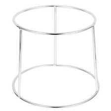 Two Tier Seafood Plate Rack Stainless Steel Double Layer Pizza Hold...
