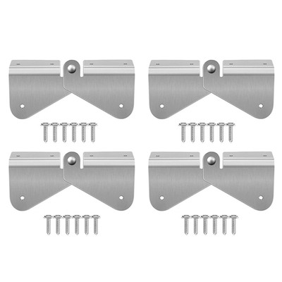 2/4x Stainless Steel Downspout Extension Hinge Extension Hinge Gutter Extension