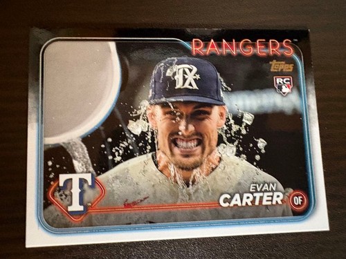 Evan Carter [Golden Mirror] #280 2024 Topps card