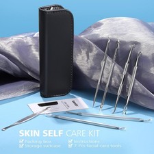 5PCS Blackhead Remover Kit Pimple Comedone Extractor Acne Tool Set
