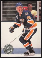 Brett Hull, 1991-92 Pro Set Platinum, #109, St. Louis Blues,