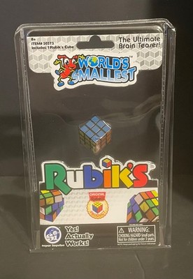 Worlds Smallest Rubik's Cube - Pocket Sized 3D Puzzle Miniature Toy