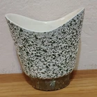 Vtg Shawnee Kenwood Green White Splatter Confetti USA Pottery Planter 802