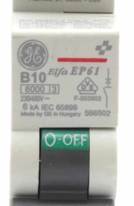 9x General Electric Elfa 566502 B10 EP61B10 Leitungsschutzschalter -unused- - Bild 3 von 4
