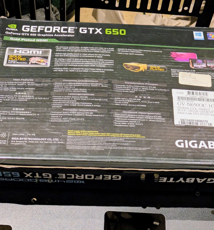 Gigabyte Geforce GTX 650 OC 1 GB working condition. - Image 3 of 4