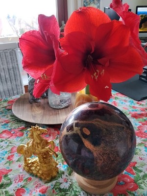 der Garnet Sphere Ball, 8,2 kg, 17 cm