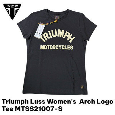 Triumph Womens Ladies Luss Tee - Black Motorcycle Apparel