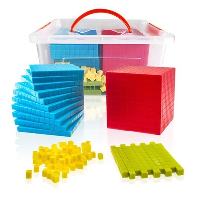 Base Ten Blocks Set - 121PCs Base 10 Set Learning Math Manipulative Teach Kid...