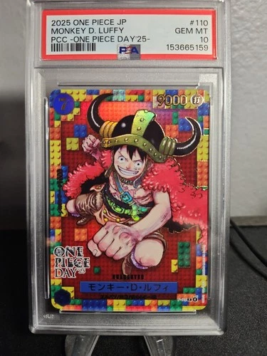 2025 ONE PIECE DAY JPN PREM CARD COLL 25 #110 MONKEY D. LUFFY PSA 10
