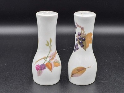 Vintage Royal Worcester Porcelain Salt & Pepper Set