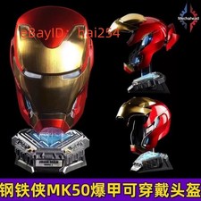 Iron Man Mk50 Friday Casco 1/1 Usable Casco Máscara Control por Voz Juegos con disfraces Nuevo