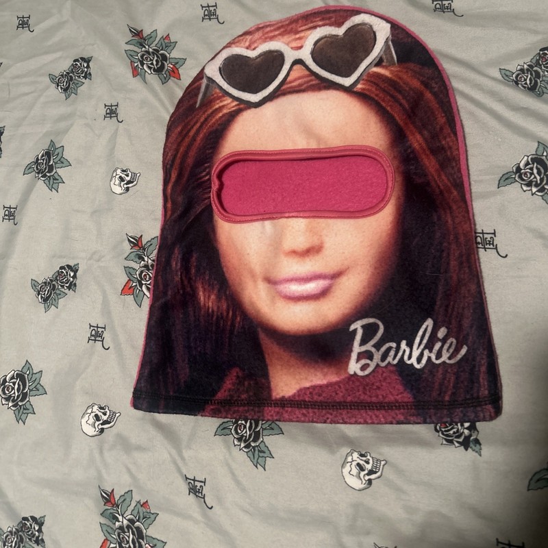 Barbie Shiesty Ski Mask Balaclava Winter Hat Beanie Hood Cold Weather , Tried On