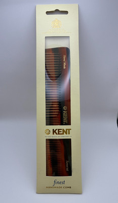 Kent 16T Handmade Coarse/Fine Thick Toothed Dressing Grooming Styling Comb 185mm