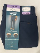 New GREG NORMAN Men's Stretch Flex ML75 Performance Chino Pants NAVY BLUE 30x30