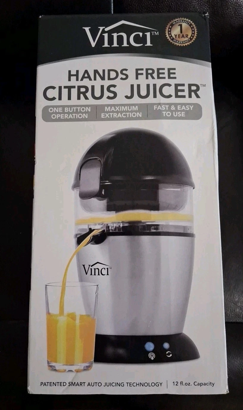 Vinci Hands Free Electric Citrus Juicer, 1-Button Juicer Machine,used condition!