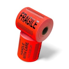 4x6 Fragile This Side Up Labels Red Shipping Pallet Stickers 2 Rolls 500 Total