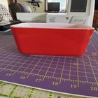 New ListingVintage PYREX # 502~1. 5 Pint Red Refrigerator Casserole Dish~No Lid