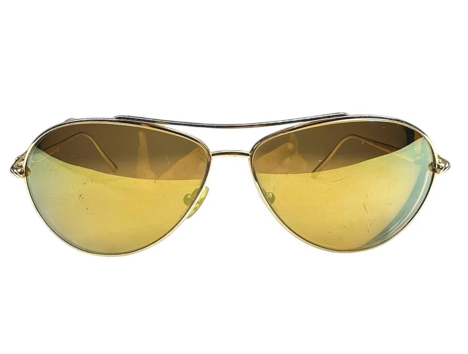 Gafas de sol vintage David Yurman titanio dorado EP aviador DY039 algunas lentes de uso Foto 2 de 4