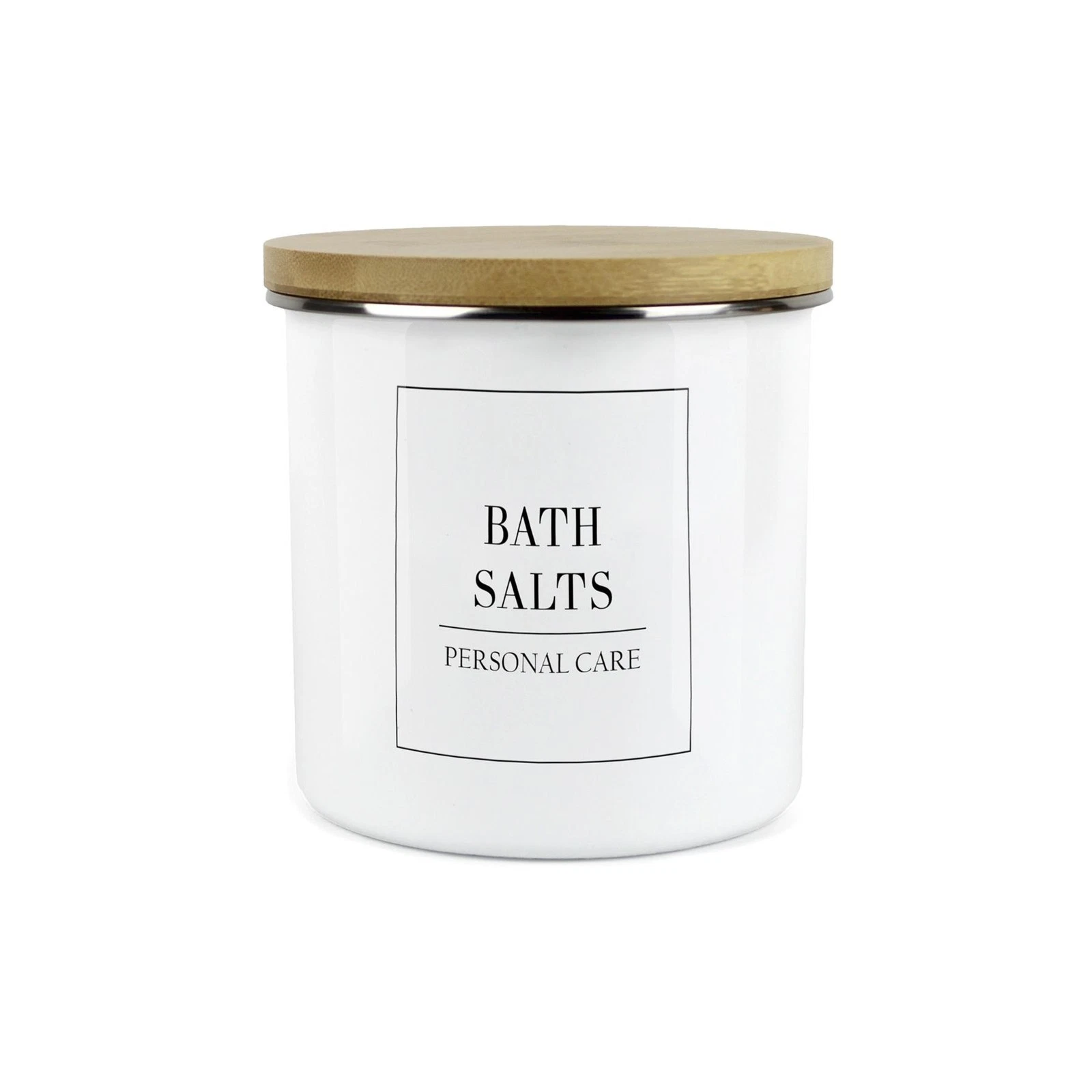 Minimalist Cleaning & Personal Care Storage Canister - Bath Salts