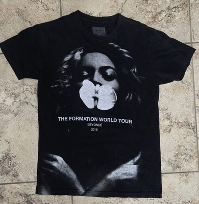 Beyonce Formation World Tour Shirt Unisex SMALL Black 2016 Concert Tour Tee