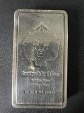 Scottsdale Mint 10 oz .999 Fine Silver Bullion Bar Stacker 82.27 per troy oz